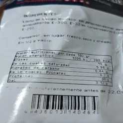 Lomo De Cebo Ibérico Eresma -Desayunos Y Postres Ventas 2024 lomo de cebo iberico eresma 2